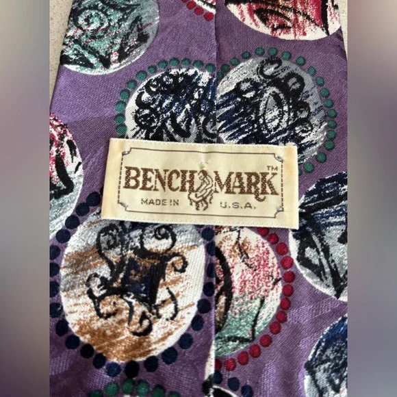 Designer Multicolor Patterned Men's Tie - Picture 6 of 7